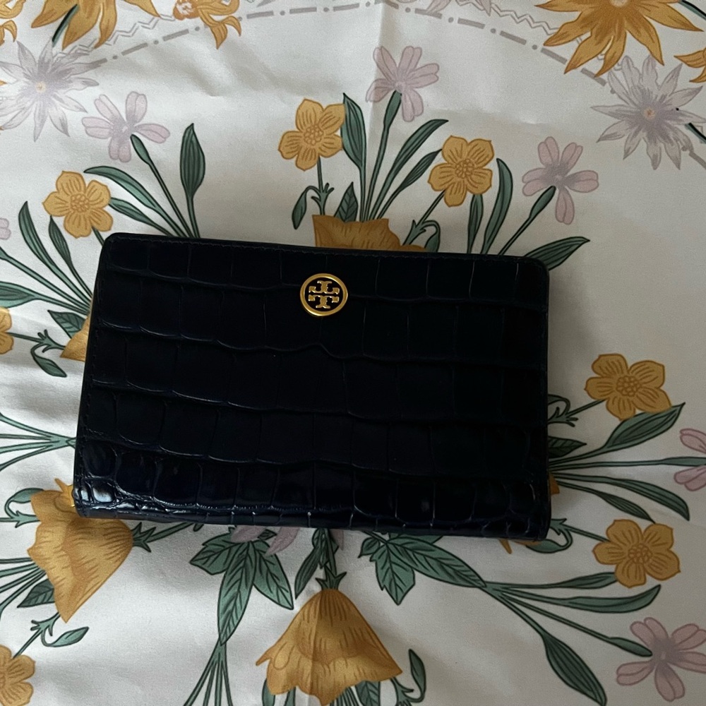 Tory Burch Black Croc-Embossed Women's Bag